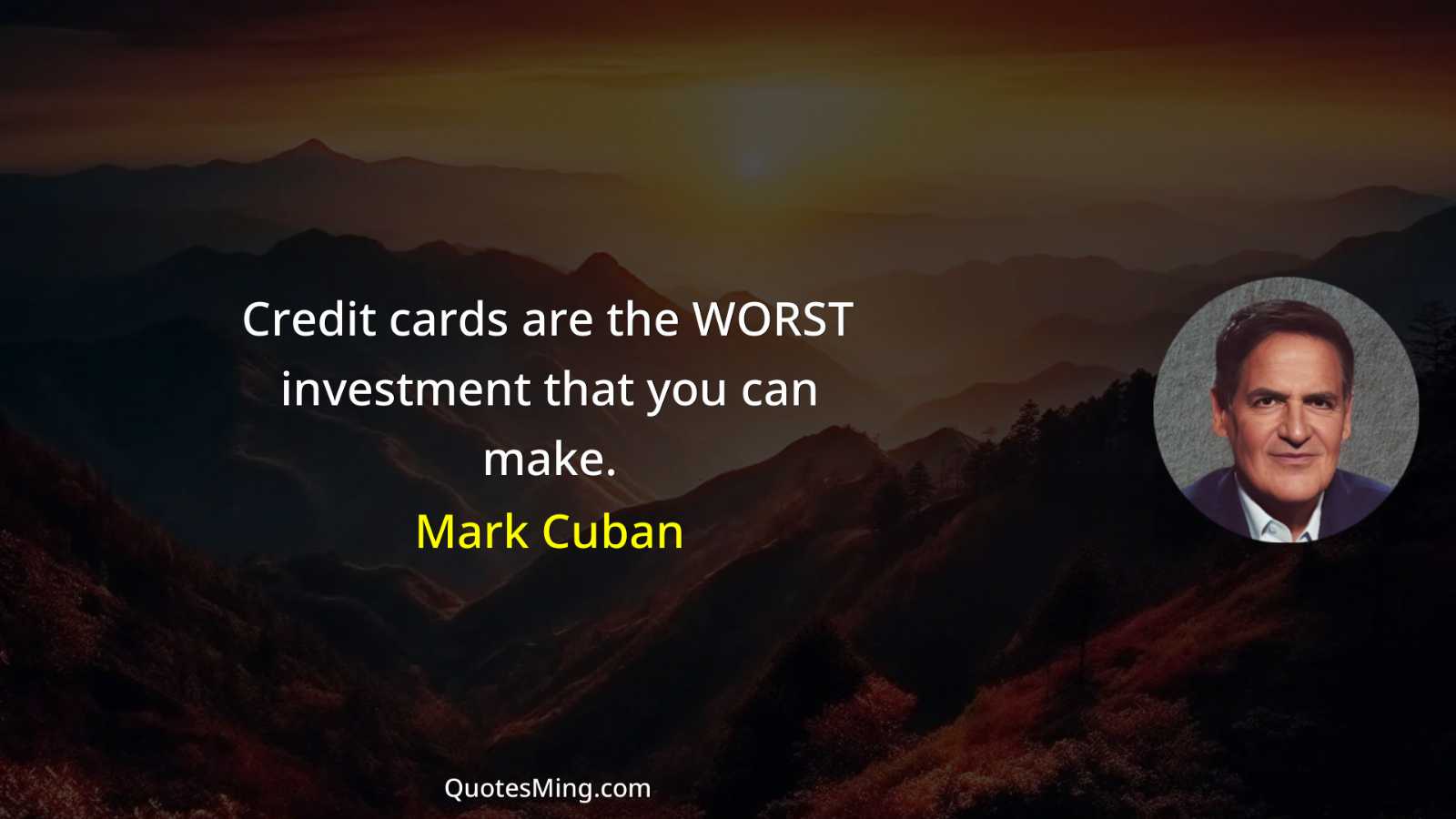 Credit cards are the WORST investment that you can make