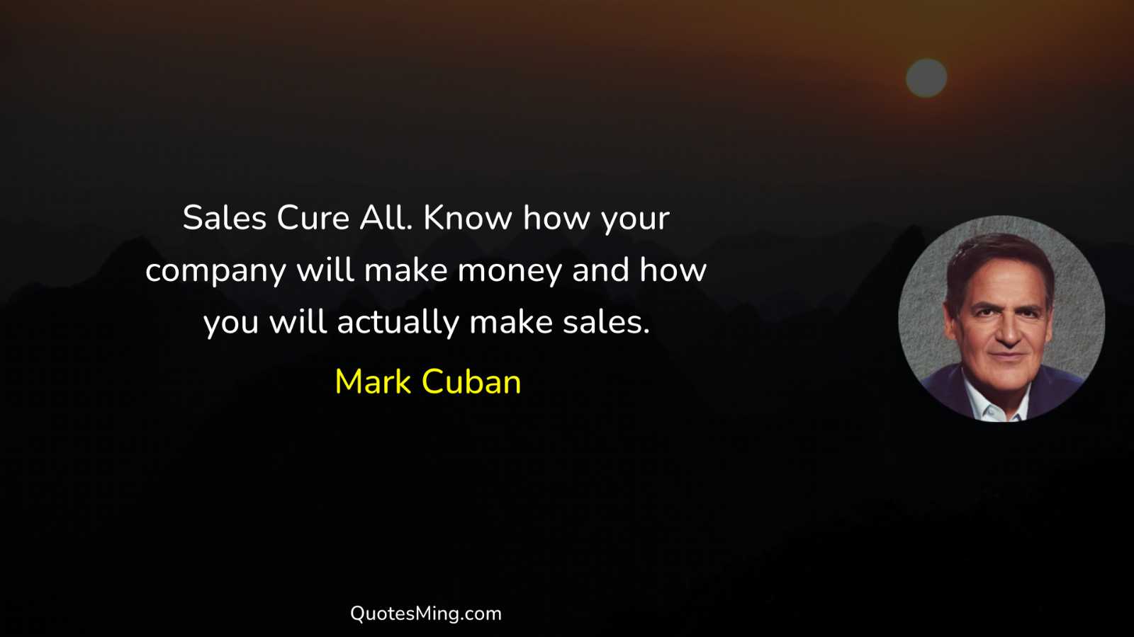 Sales Cure All Know how your company will make money