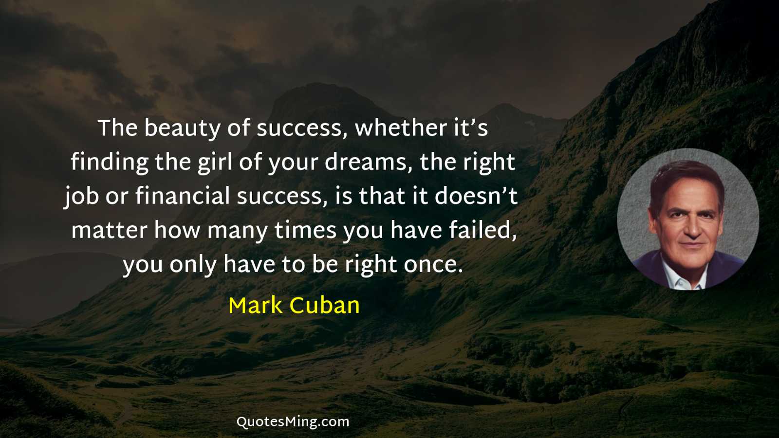 The beauty of success whether it’s finding the girl of