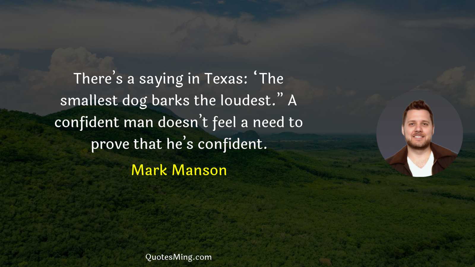 There’s a saying in Texas: “The smallest dog barks the