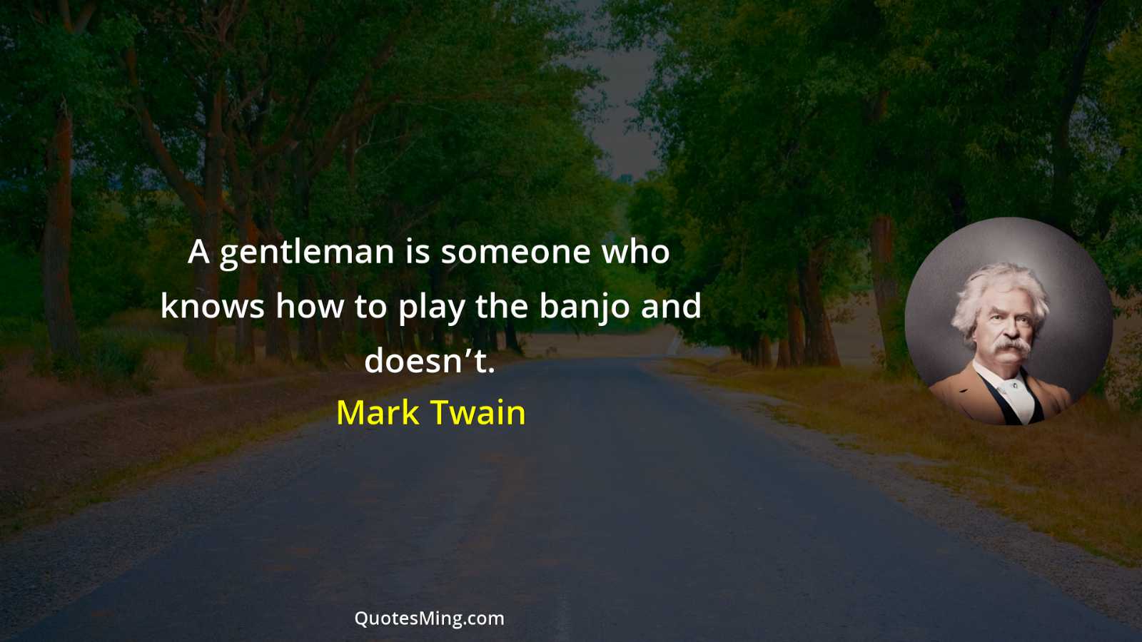 A gentleman is someone who knows how to play the