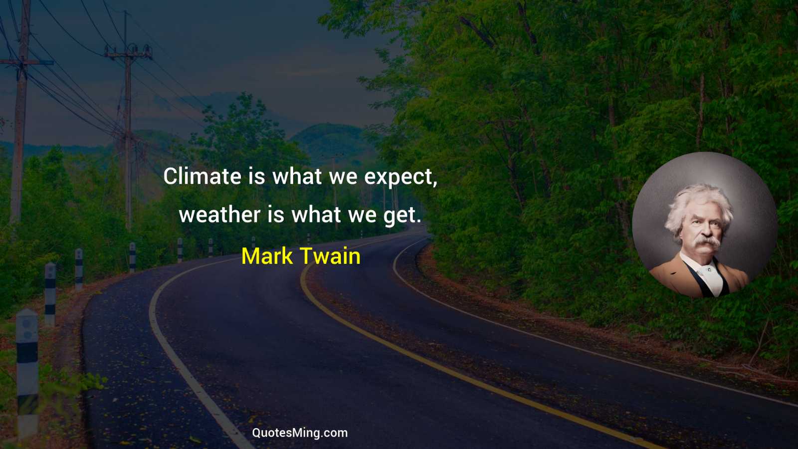 Climate is what we expect weather is what we get