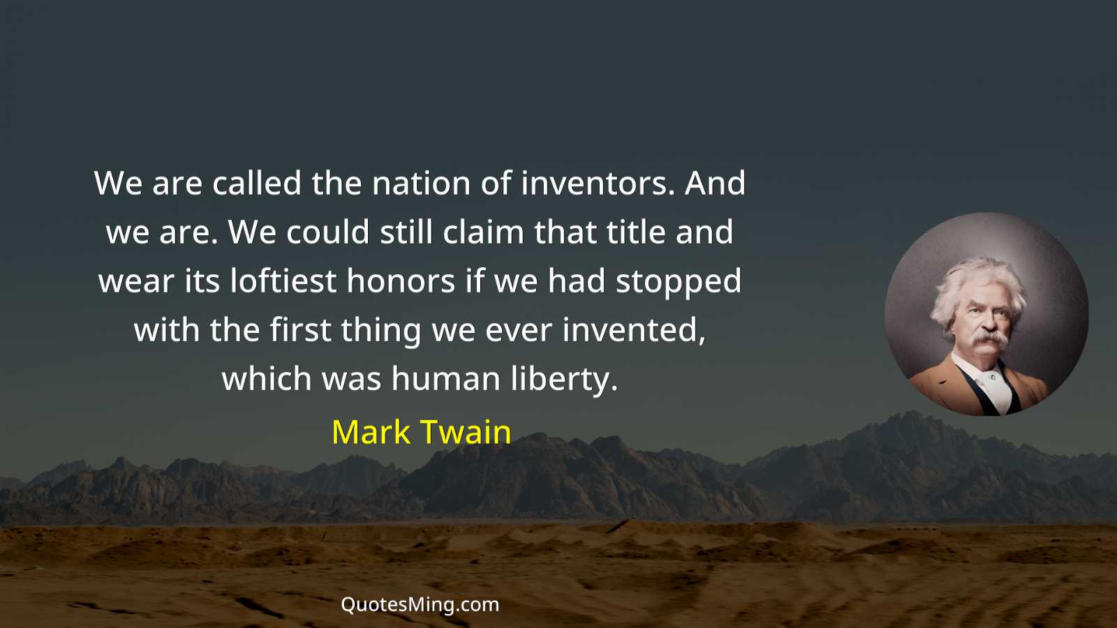 We are called the nation of inventors And we are