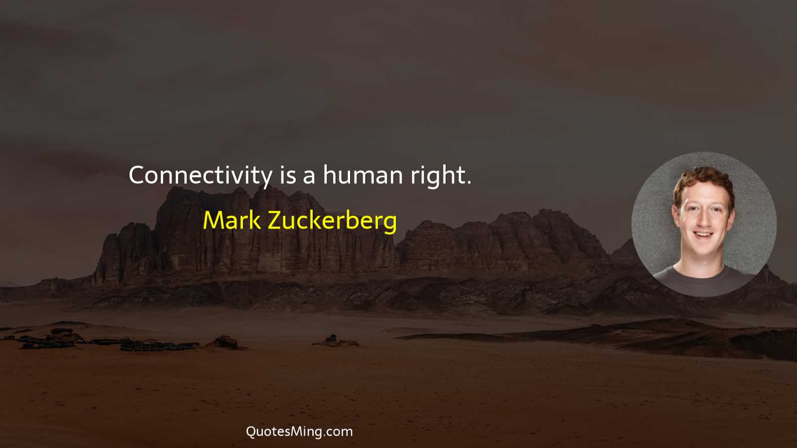 Connectivity is a human right