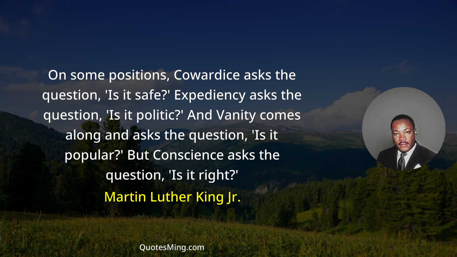 On some positions Cowardice asks the question 'Is it safe?'