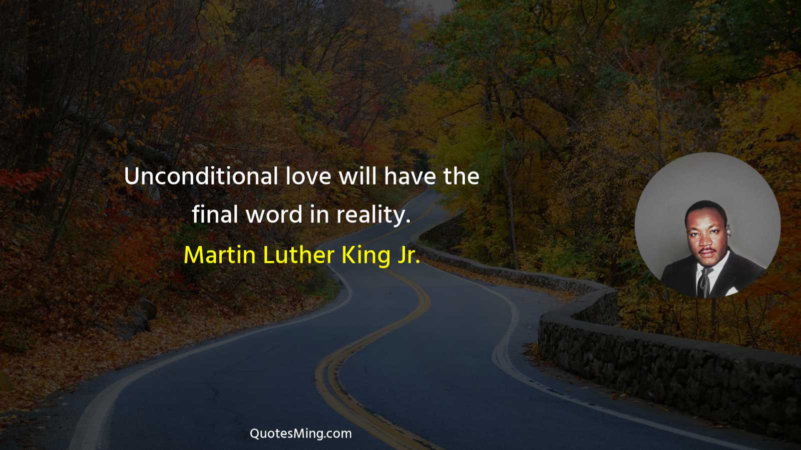 Unconditional love will have the final word in reality