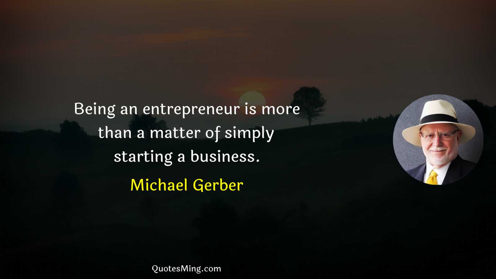 Being an entrepreneur is more than a matter of simply