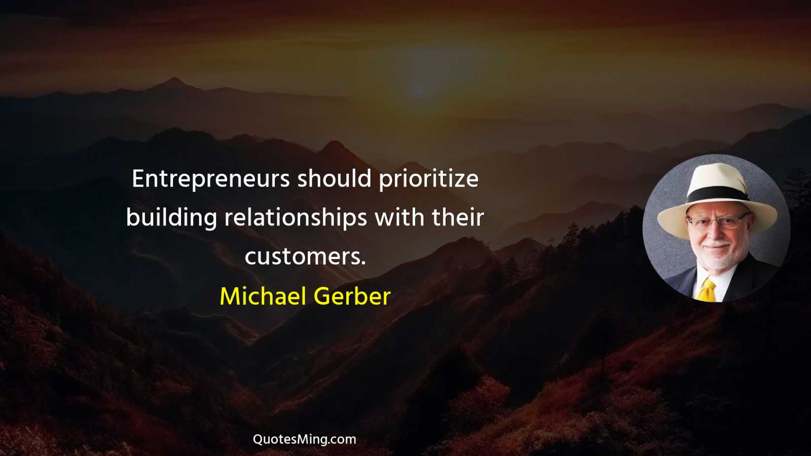 Entrepreneurs should prioritize building relationships with their customers