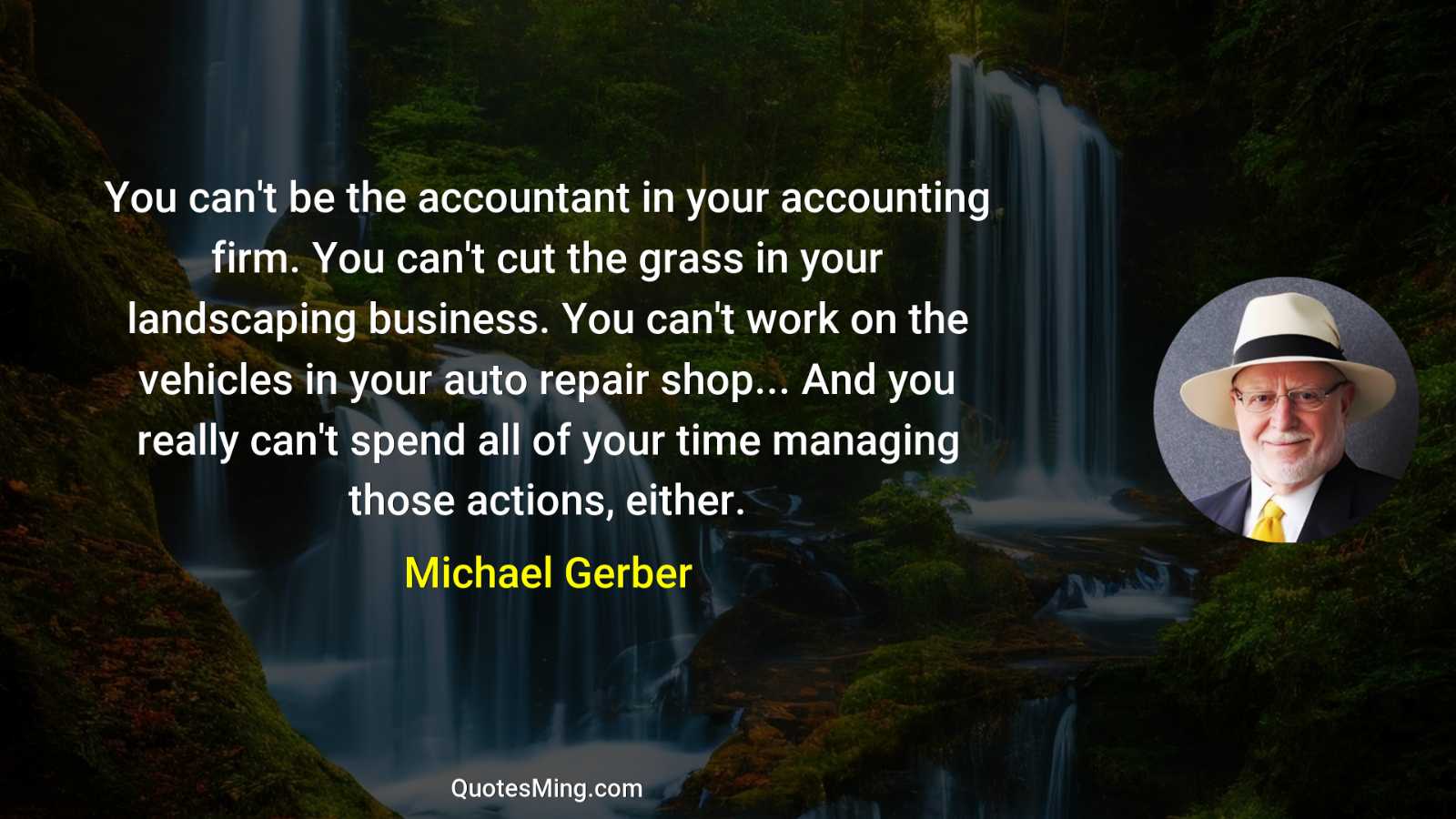 You can't be the accountant in your accounting firm You