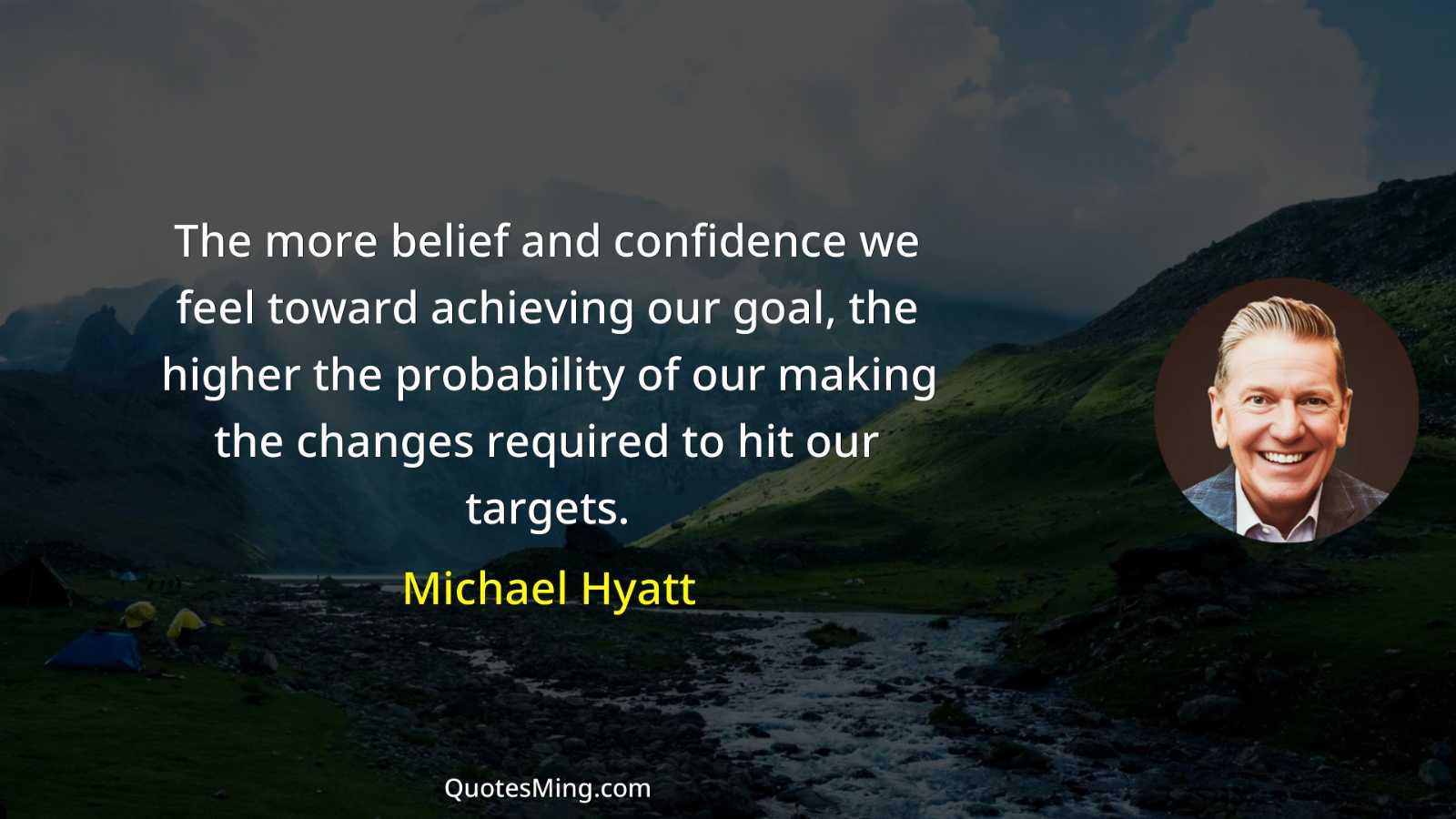 The more belief and confidence we feel toward achieving our