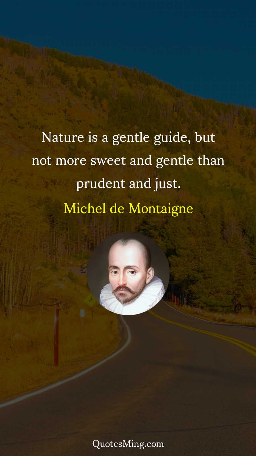 Nature is a gentle guide but not more sweet and