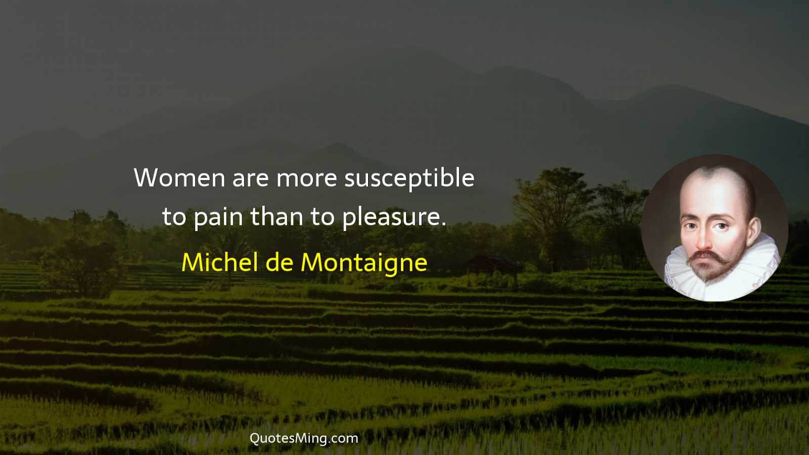 Women are more susceptible to pain than to pleasure