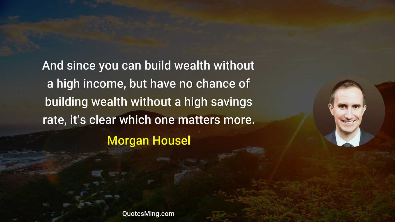 And since you can build wealth without a high income