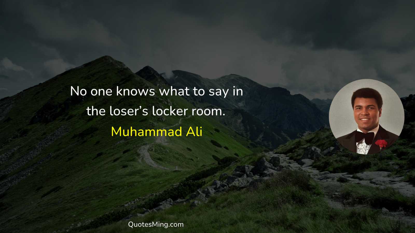 No one knows what to say in the loser’s locker