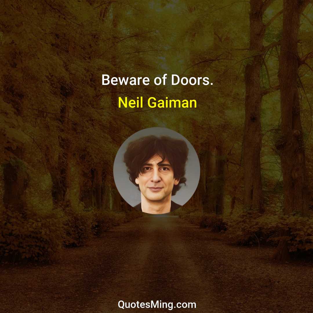 Beware of Doors