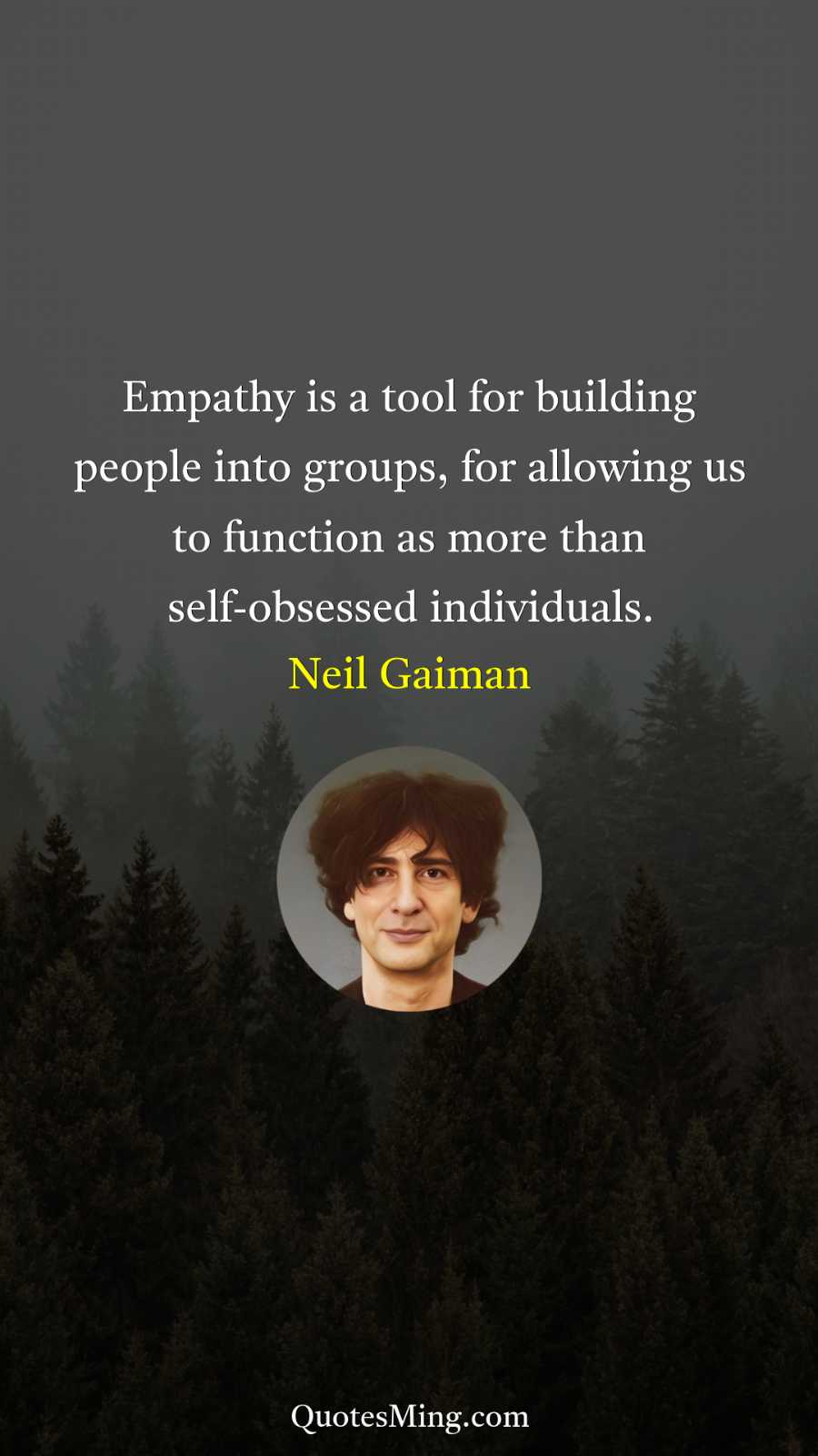 Empathy is a tool for building people into groups for