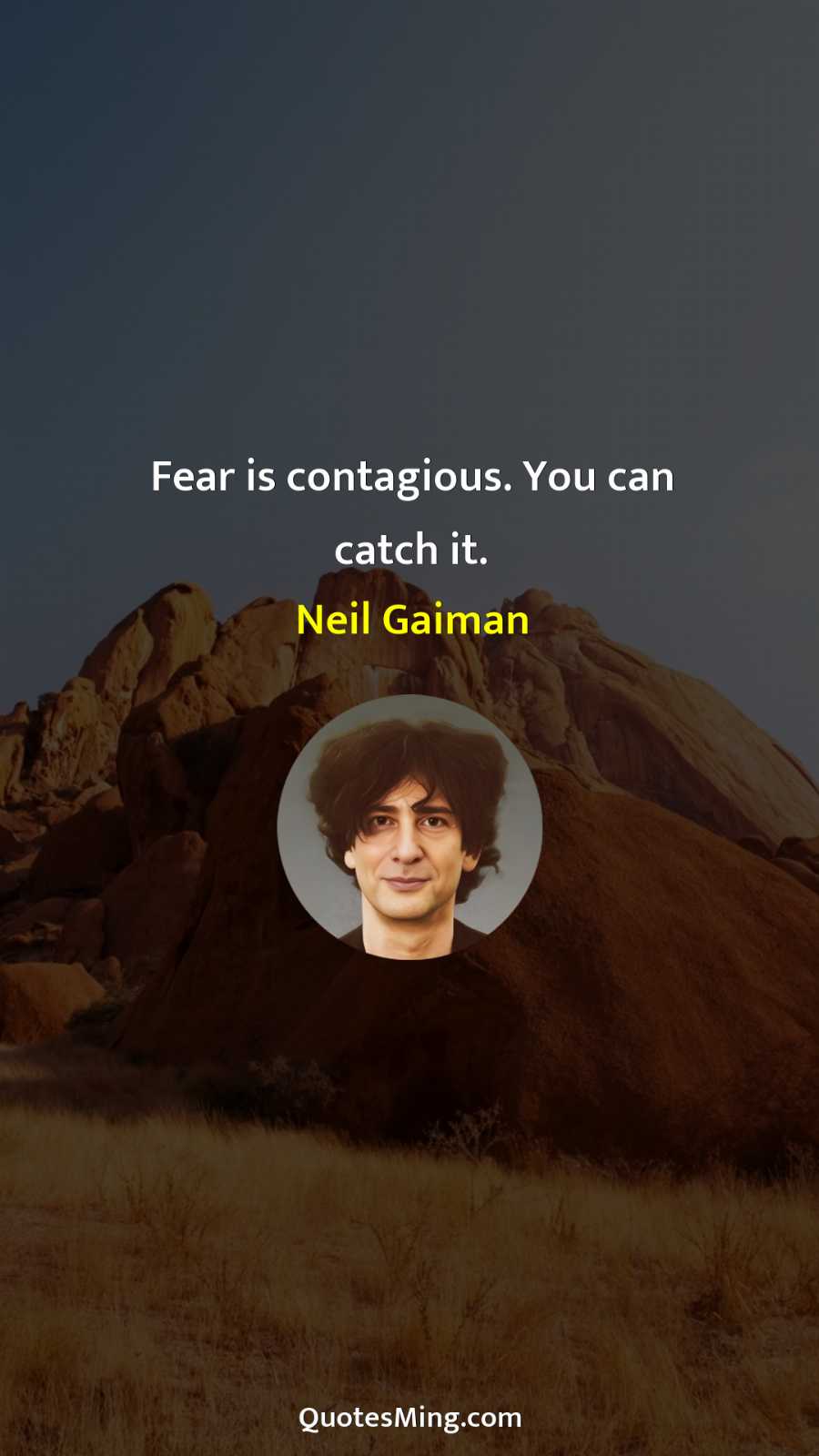 Fear is contagious You can catch it