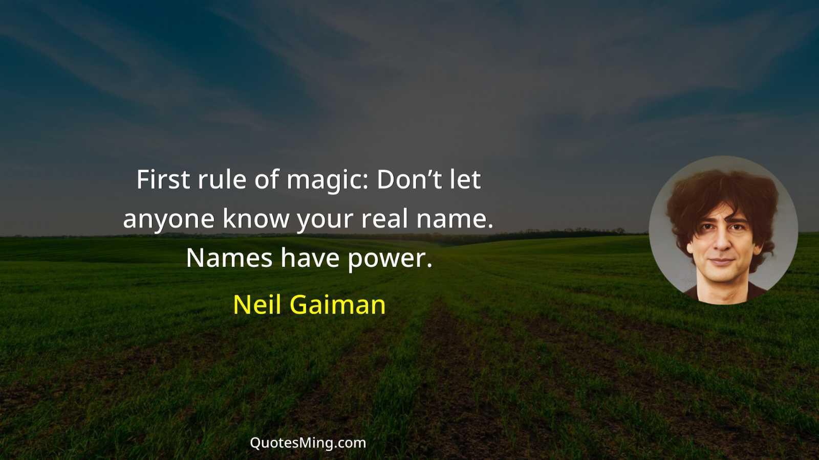 First rule of magic: Don’t let anyone know your real