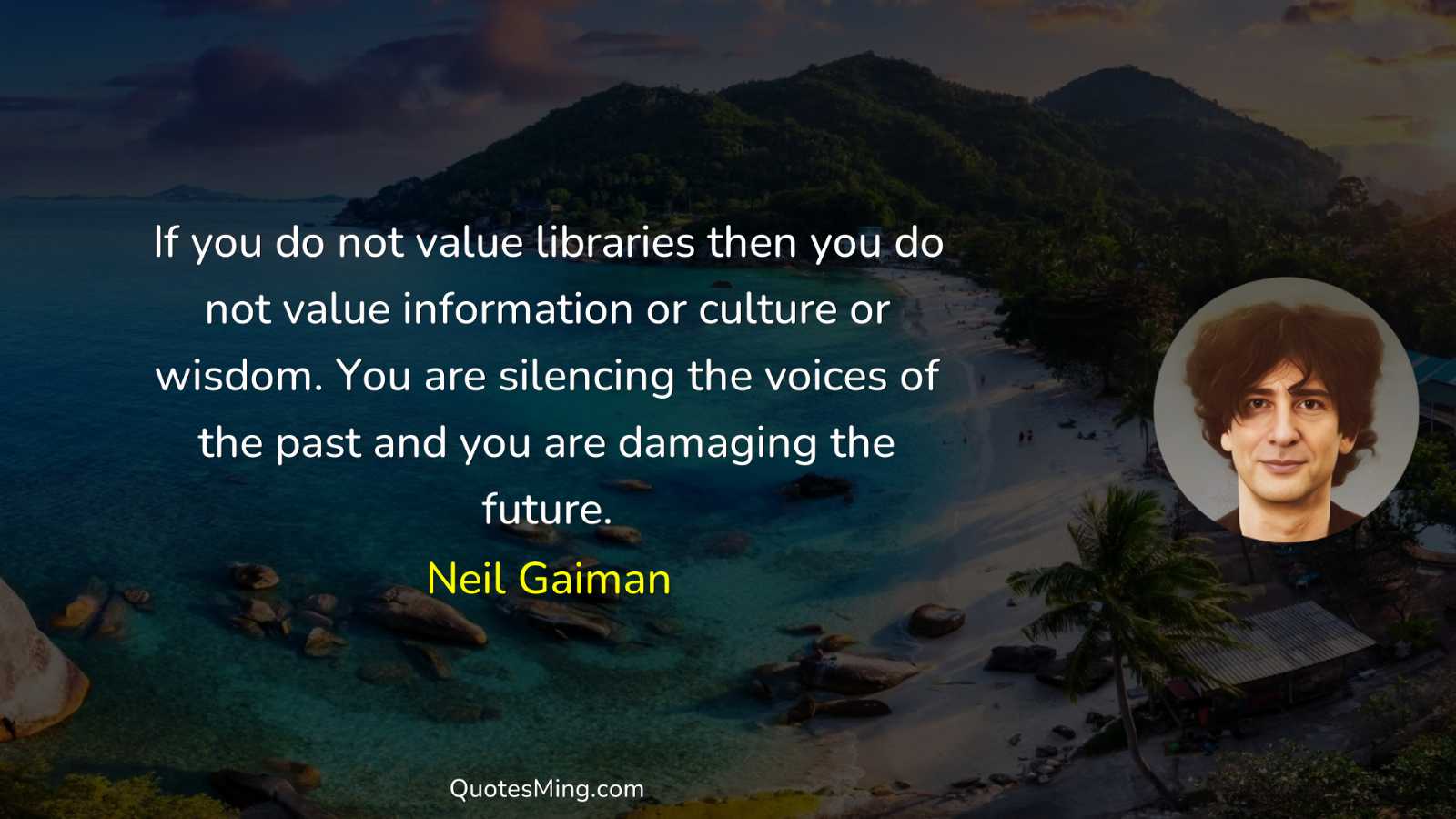 If you do not value libraries then you do not