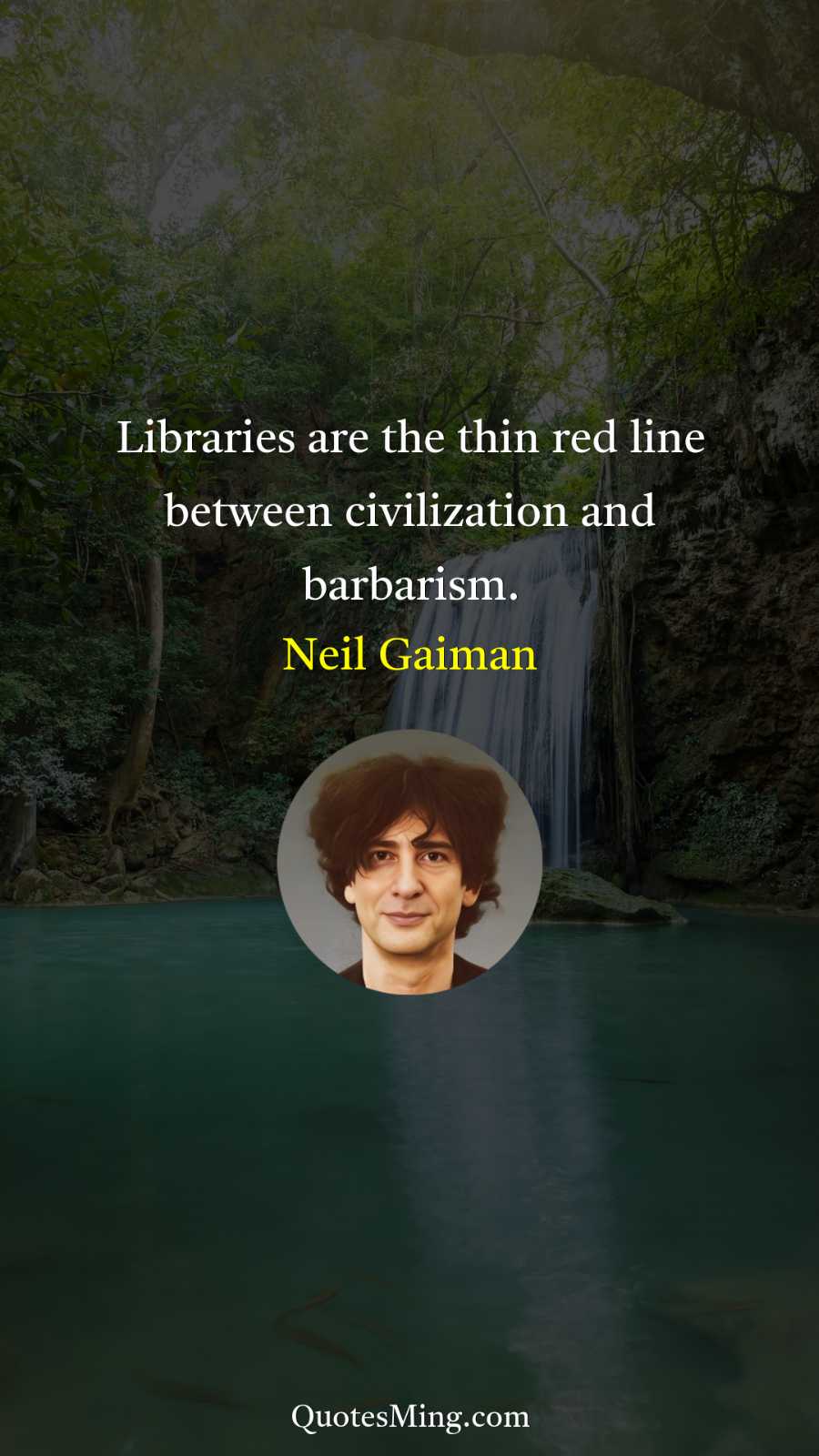 Libraries are the thin red line between civilization and barbarism