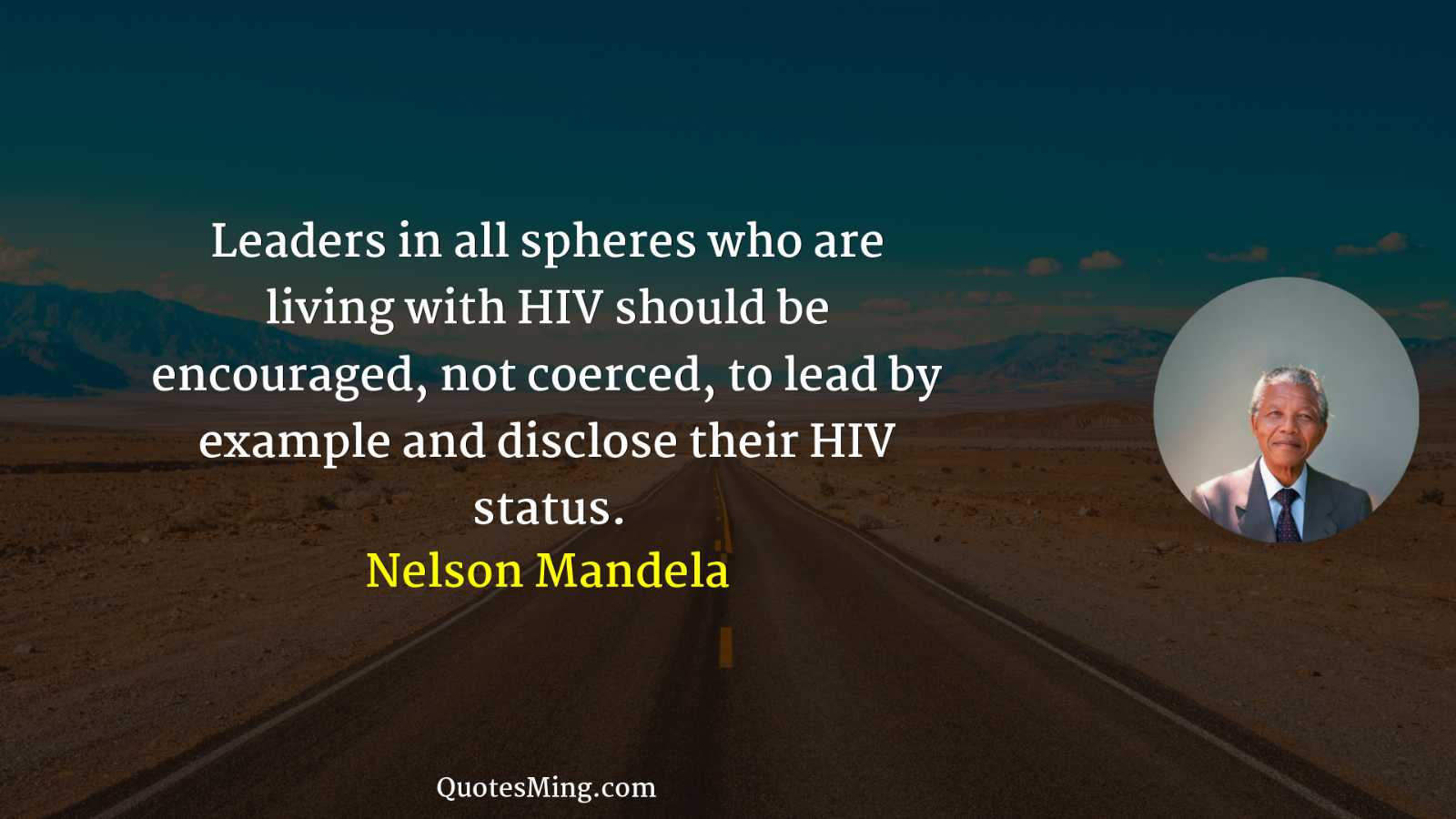 Leaders in all spheres who are living with HIV should