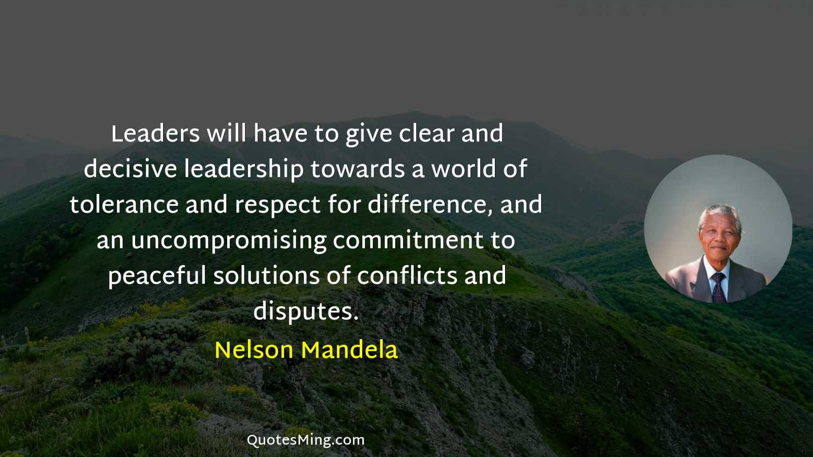 Leaders will have to give clear and decisive leadership towards