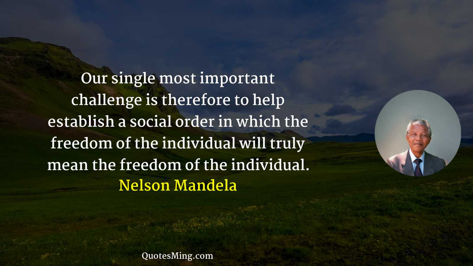 Our single most important challenge is therefore to help establish