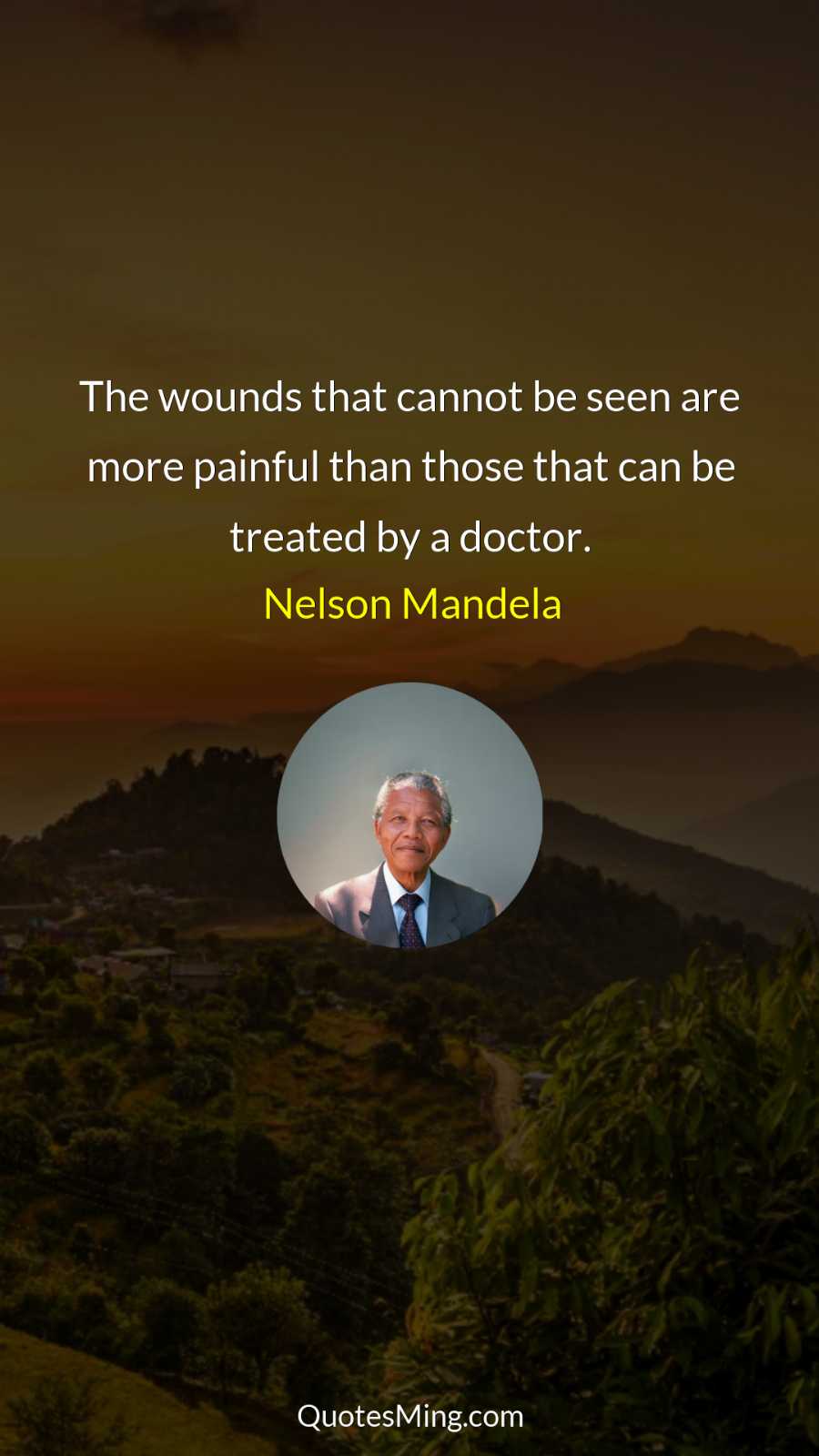 The wounds that cannot be seen are more painful than