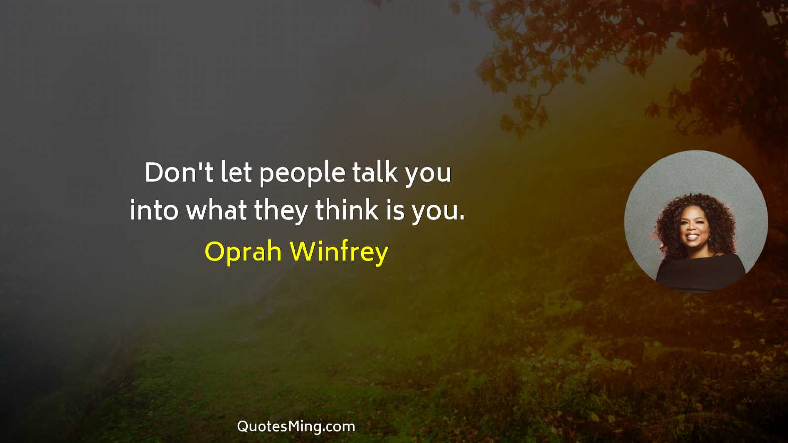 Don't let people talk you into what they think is