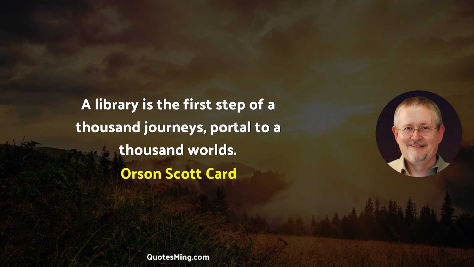 A library is the first step of a thousand journeys