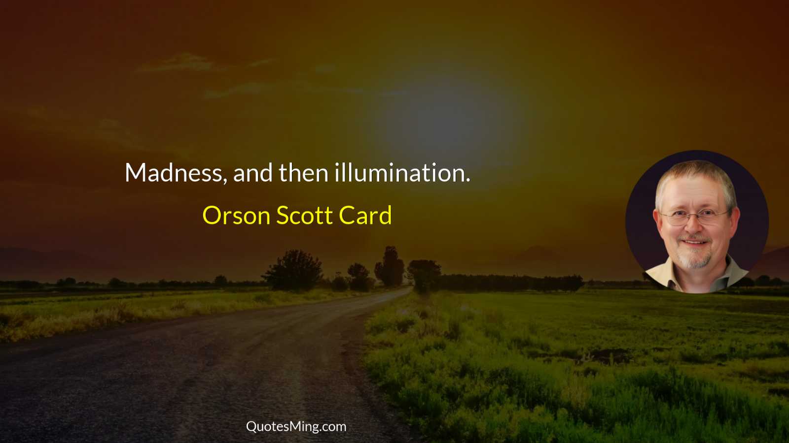 Madness and then illumination