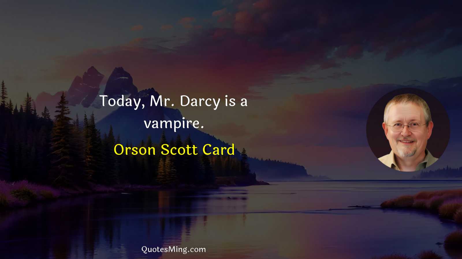 Today Mr Darcy is a vampire