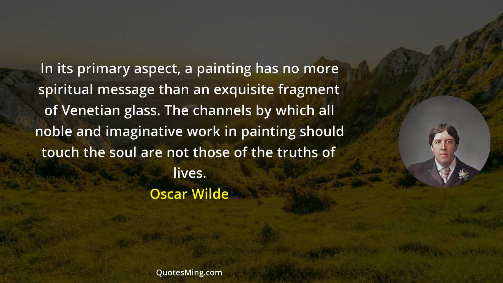 In its primary aspect a painting has no more spiritual