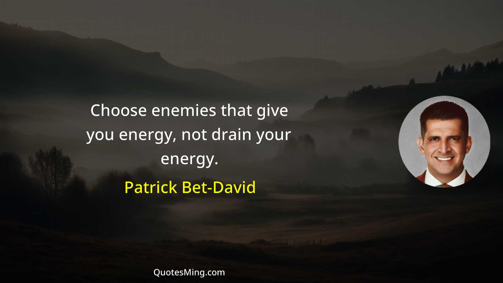 Choose enemies that give you energy not drain your energy