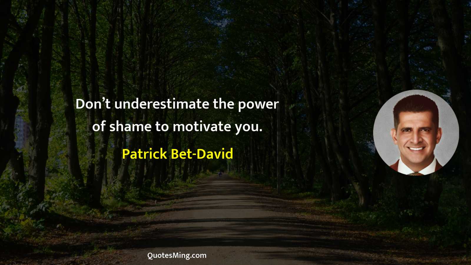 Don’t underestimate the power of shame to motivate you