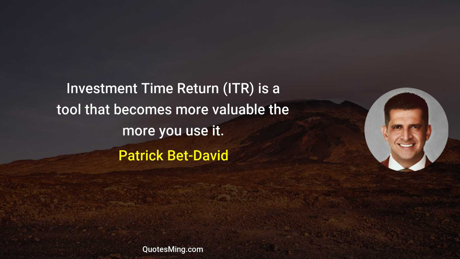 Investment Time Return (ITR) is a tool that becomes more