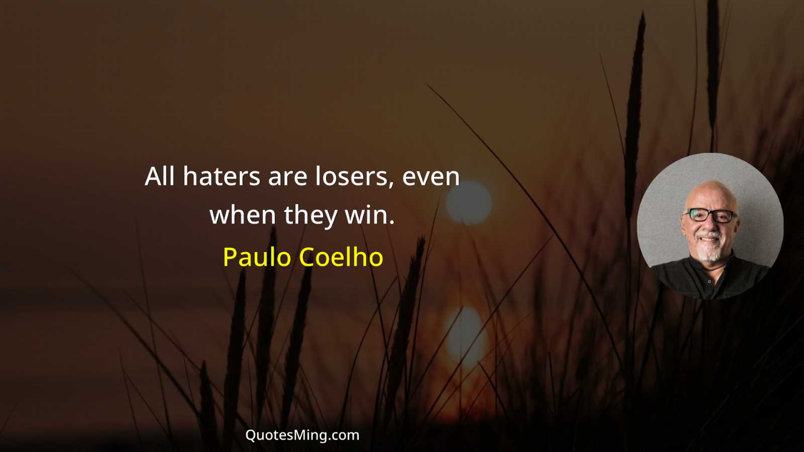 All haters are losers even when they win