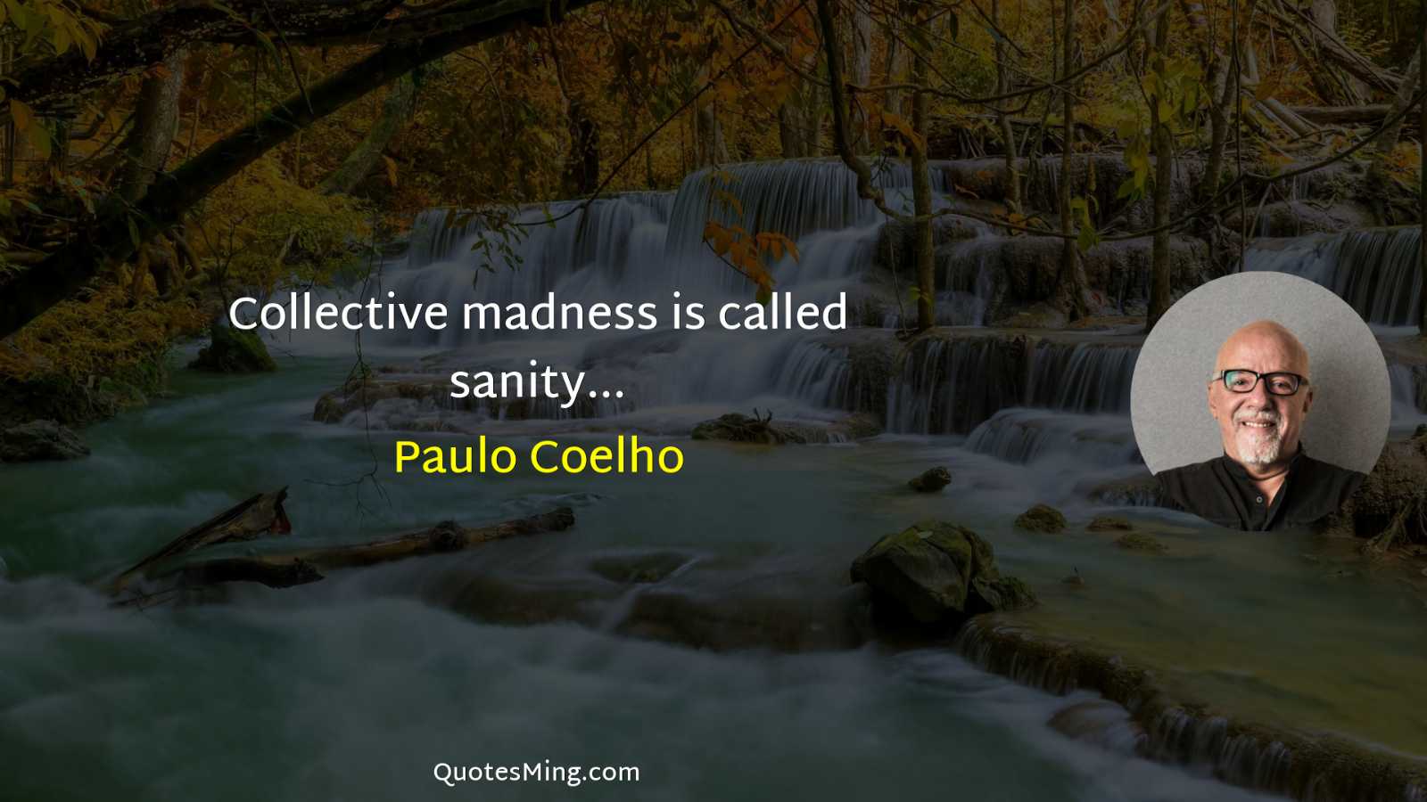 Collective madness is called sanity