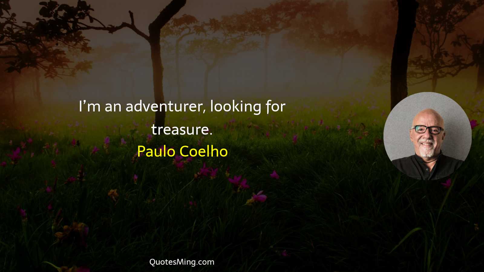 I’m an adventurer looking for treasure