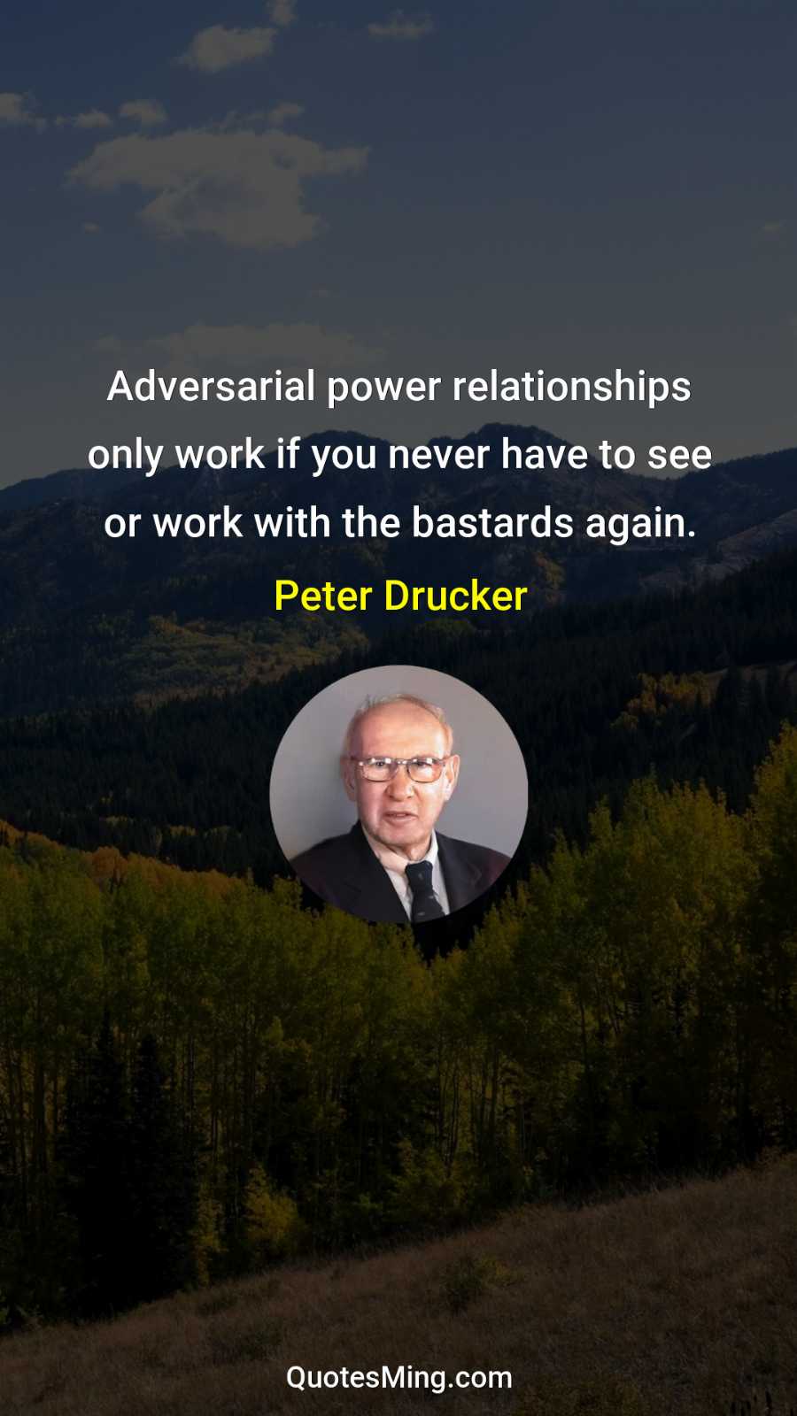 Adversarial power relationships only work if you never have to