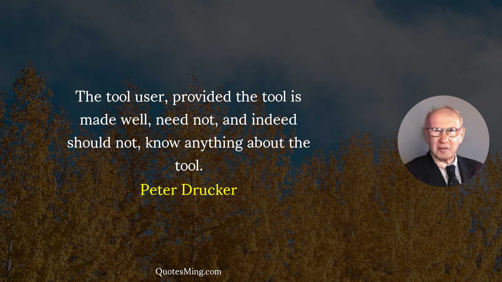 The tool user provided the tool is made well need