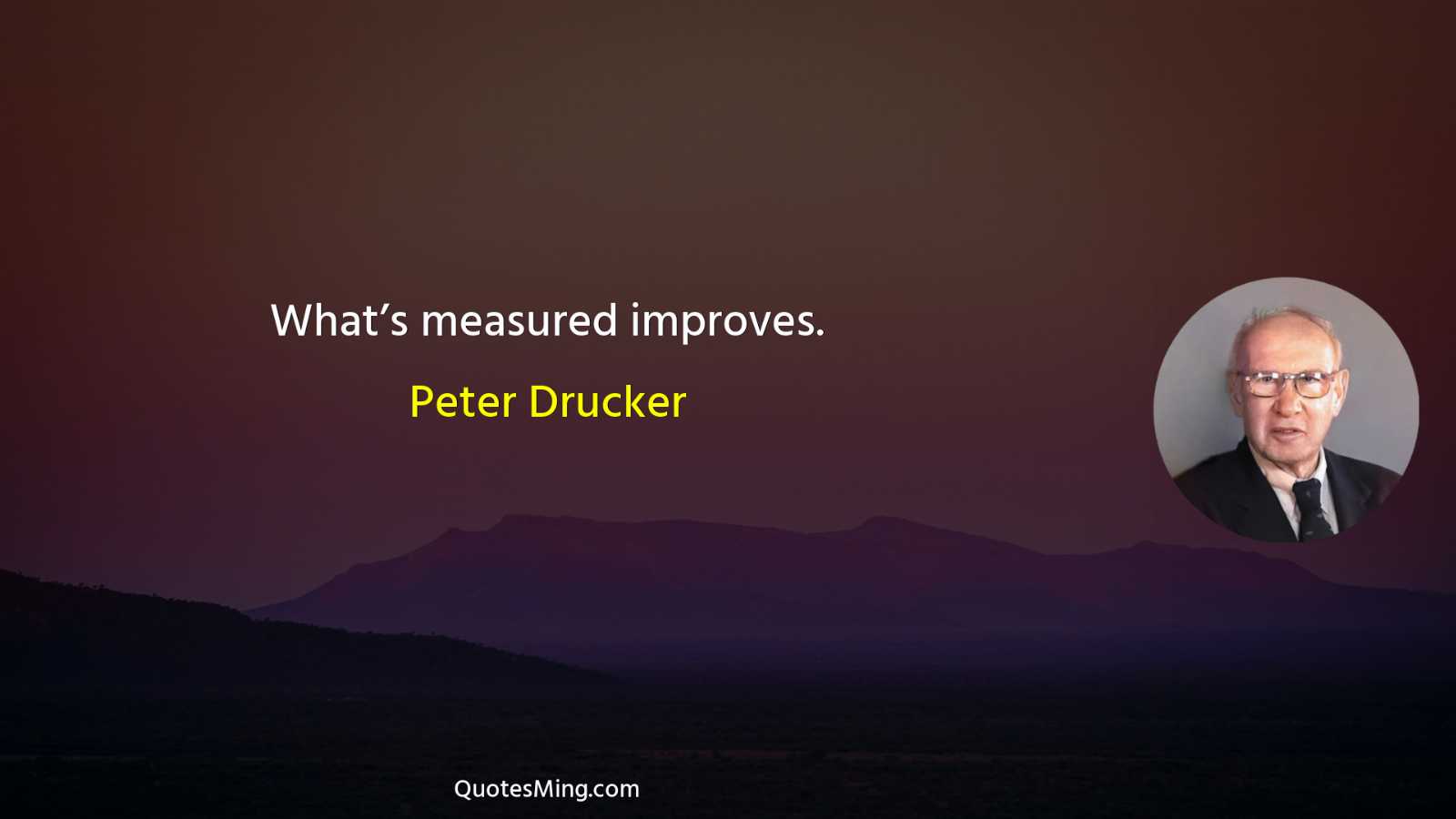 What’s measured improves