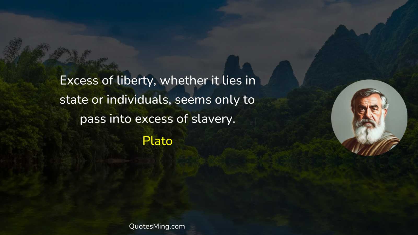 Excess of liberty whether it lies in state or individuals