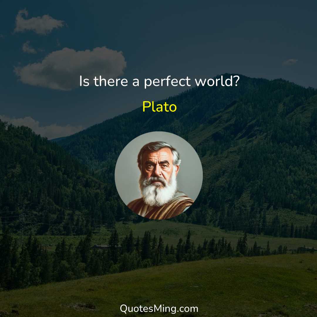 Is there a perfect world?