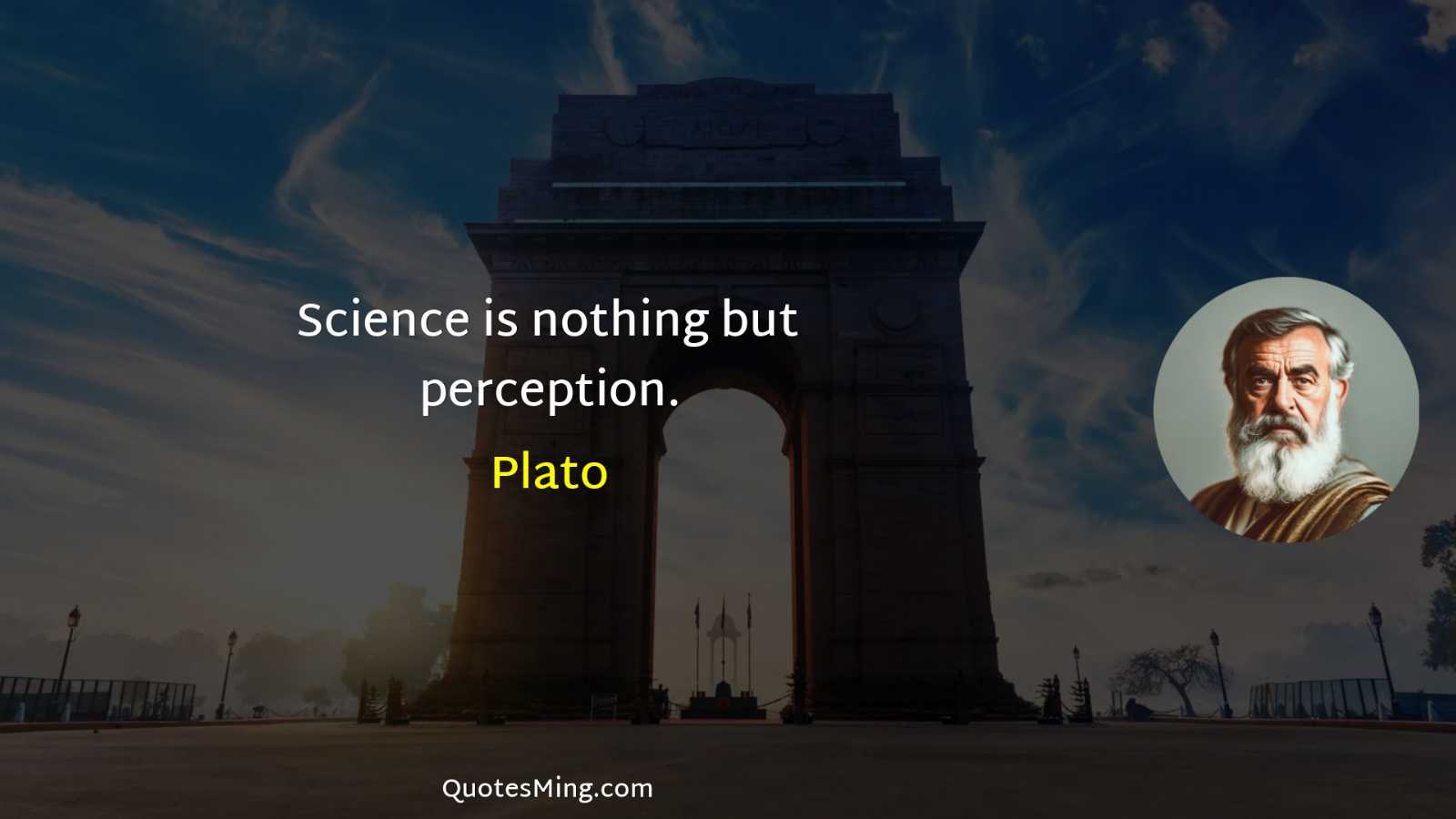 Science is nothing but perception