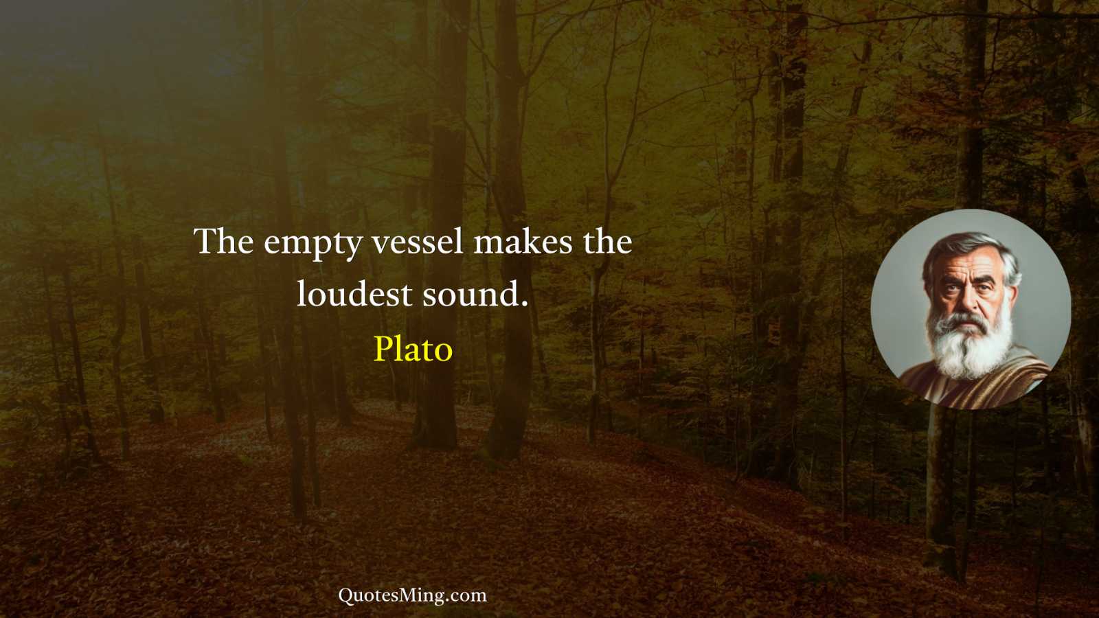 The empty vessel makes the loudest sound