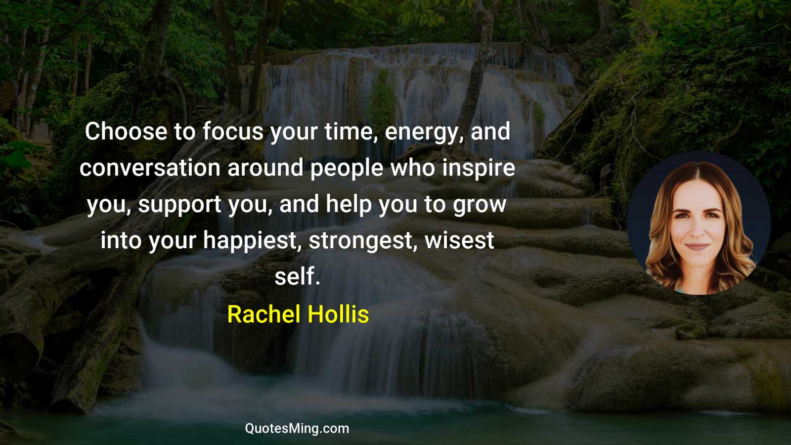 Choose to focus your time energy and conversation around people