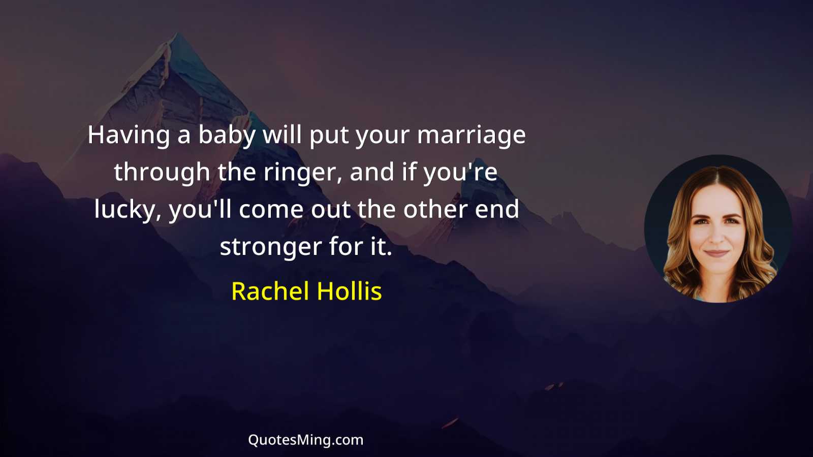 Having a baby will put your marriage through the ringer