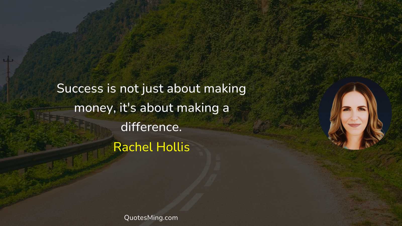 Success is not just about making money it's about making