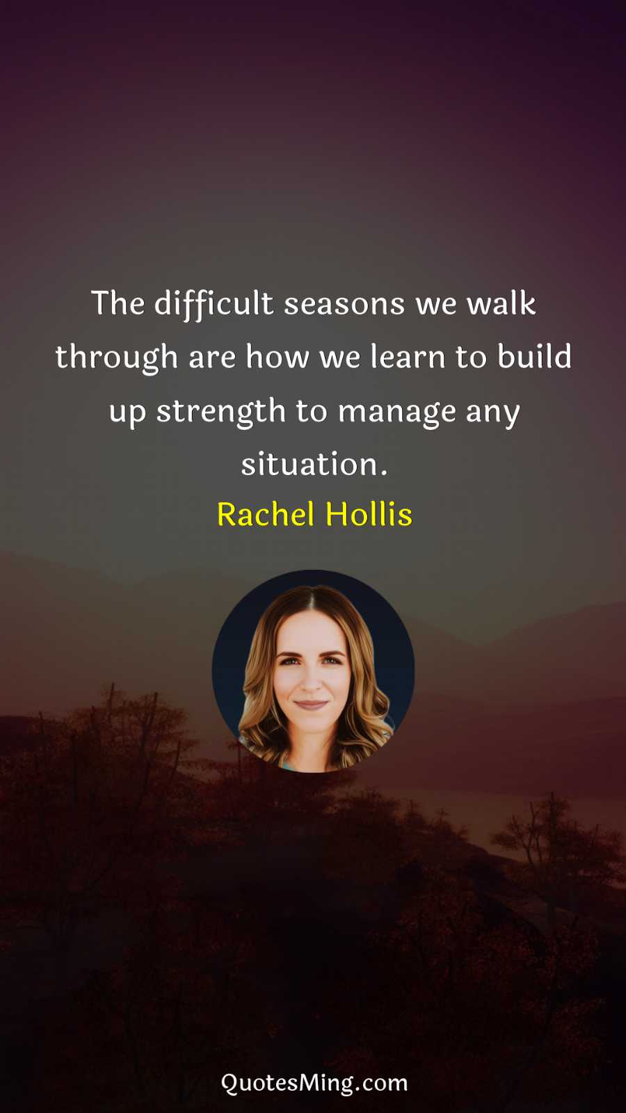 The difficult seasons we walk through are how we learn